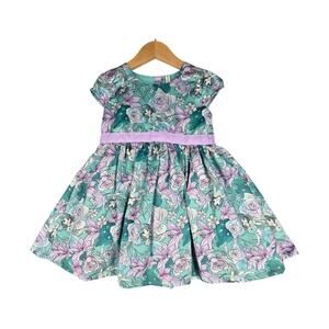 PANTALOONS JUNIOR GIRLS’ PRINCESS JASMINE FLORAL DRESS – SIZE 3–4 – MULTI-LAYER